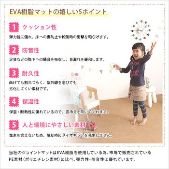 サイドパーツ付きジョイントコルクマット 16枚セット(大判45cm安心の低ホルムアルデヒド、防音、保温Etle-エーテル 送料無料 即日発送-5