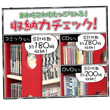 回転式の本棚回転コミックラック（5段タイプ SWK-5（本棚回転コミック 送料無料 即日発送-9