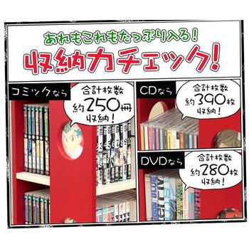 回転式の本棚 回転コミックラック（7段タイプ）SWK-7（本棚回転コミック） 送料無料 即日発送-8