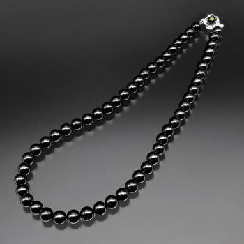 オニキス梵字ネックレス 梵字お守りカード付き 送料無料-3