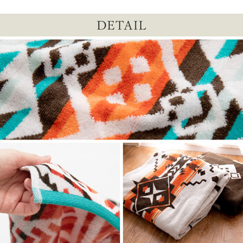 綿100%のタオルブランケット 綿100% 約100×178cm 大判 厚手 キャンプ 海水浴 7柄 送料無料-14