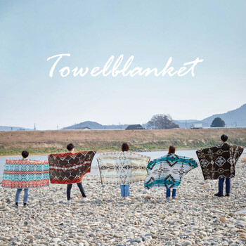 綿100%のタオルブランケット 綿100% 約100×178cm 大判 厚手 キャンプ 海水浴 7柄 送料無料-16