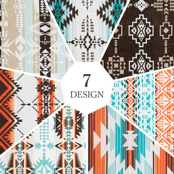 綿100%のタオルブランケット 綿100% 約100×178cm 大判 厚手 キャンプ 海水浴 7柄 送料無料-5