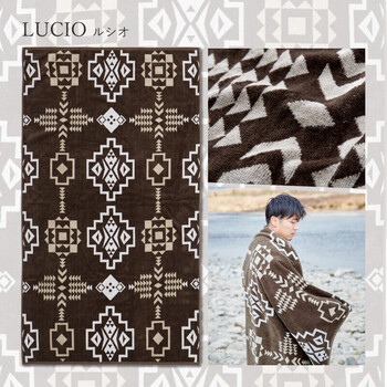 綿100%のタオルブランケット 綿100% 約100×178cm 大判 厚手 キャンプ 海水浴 7柄 送料無料-8