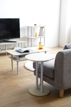 サイドテーブル LOGST001NA 丸テーブル 2026新商品 Log ログ 送料無料-6