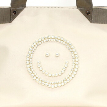 テープハンドルxビーズ刺繍トートバッグ 2026新作 COOCO クーコ SMILEY 送料無料 即日発送-12