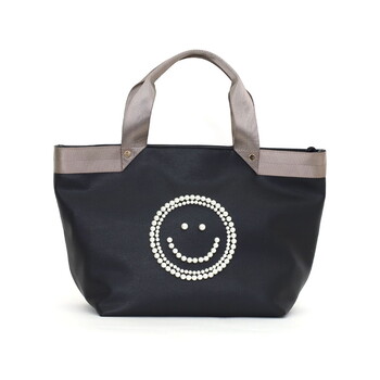 テープハンドルxビーズ刺繍トートバッグ 2026新作 COOCO クーコ SMILEY 送料無料 即日発送-3