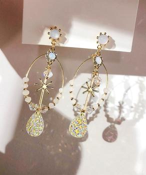 しずく型ピアス大ぶり 揺れるビーズピアス 送料無料 即日発送-8