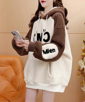 ボアフリースパーカーもこもこ フーディー 送料無料 即日発送-5