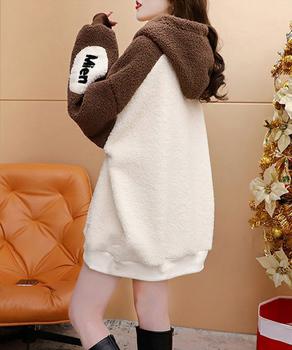 ボアフリースパーカーもこもこ フーディー 送料無料 即日発送-7