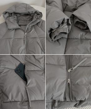 中綿ダウンコートフード付きダウンブルゾン 送料無料 即日発送-9