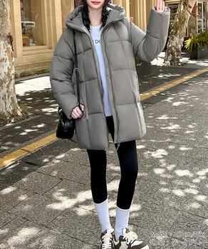 中綿ダウンコートフード付きダウンブルゾン 送料無料 即日発送-5