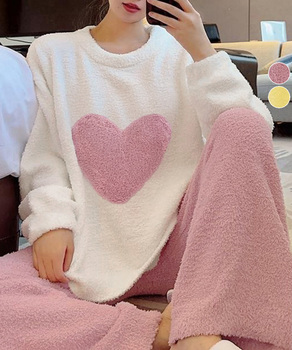 ルームウェア上下セット フリースパジャマ 送料無料 即日発送-0