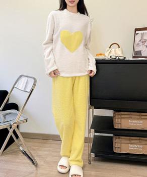 ルームウェア上下セット フリースパジャマ 送料無料 即日発送-5