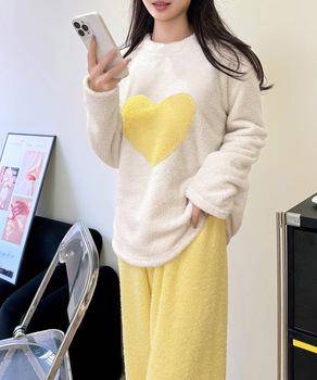 ルームウェア上下セット フリースパジャマ 送料無料 即日発送-7