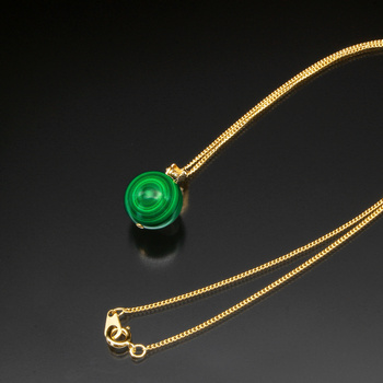 天眼マラカイト視力復調ペンダント 宝石パワーカード付き 送料無料-2