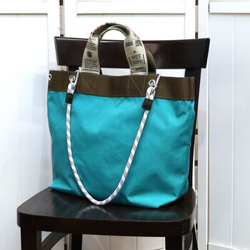 オリジナルテープxダブルハンドル トートバッグ A4収納可能 2026新作 COOCO 送料無料 即日発送-15