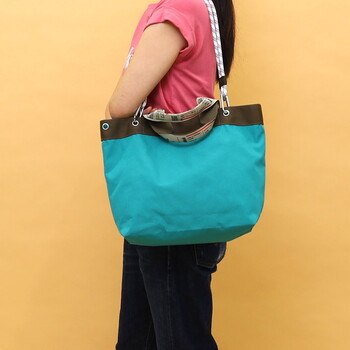 オリジナルテープxダブルハンドル トートバッグ A4収納可能 2026新作 COOCO 送料無料 即日発送-25