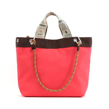 オリジナルテープxダブルハンドル トートバッグ A4収納可能 2026新作 COOCO 送料無料 即日発送-2