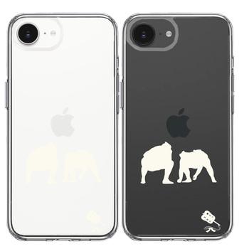 iPhone16e ケース クリア 相撲 おすもう 仕切り ホワイト スマホケース 側面ソフト 背面ハード ハイブリッド 送料無料-1