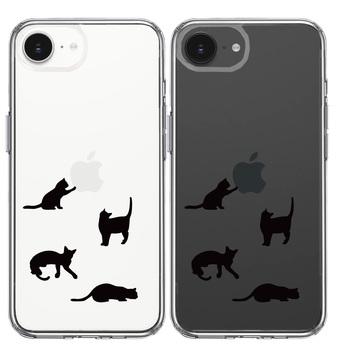iPhone16e ケース クリア 陽だまりのにゃんこ ねこ 猫 スマホケース 側面ソフト 背面ハード ハイブリッド  送料無料-1