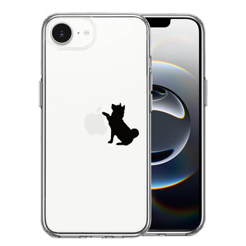 iPhone16e ケース クリア わんこ お手! スマホケース 側面ソフト 背面ハード ハイブリッド 送料無料-0