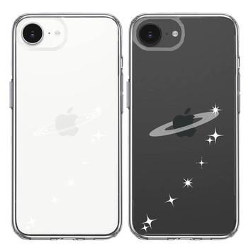 iPhone16e ケース クリア 天の川 流れ星 スマホケース 側面ソフト 背面ハード ハイブリッド 送料無料-1