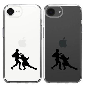 iPhone16e ケース クリア フェンシング スマホケース 側面ソフト 背面ハード ハイブリッド  送料無料-1
