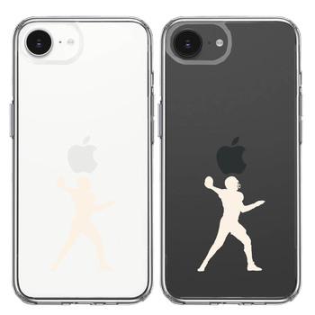 iPhone16e ケース クリア クォーターバック ホワイト スマホケース 側面ソフト 背面ハード ハイブリッド  送料無料-1