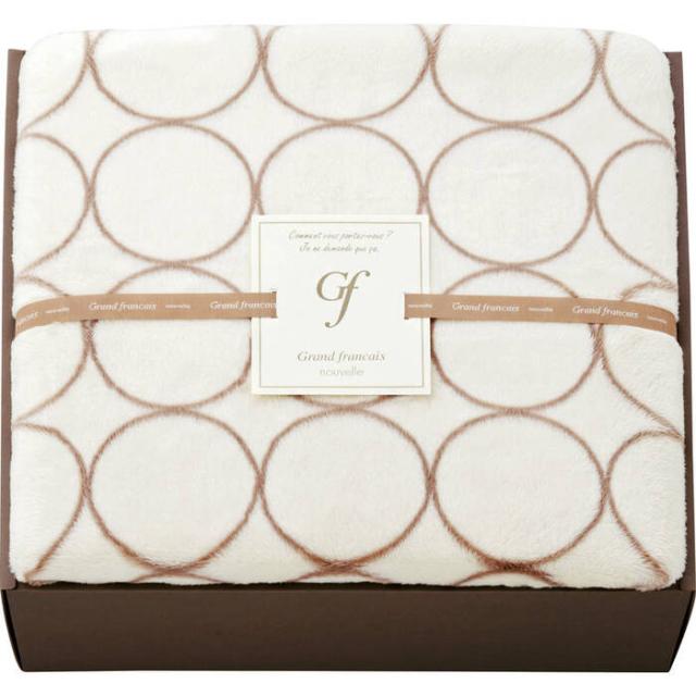 グランフランセヌーベル ハイソフトマイヤー毛布 GFN8106IV アイボリー 送料無料-0