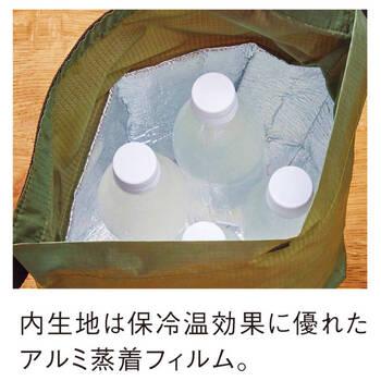 テントクロス保冷温ランチバッグ 0054 01 ブラック 5個セット 送料無料-2