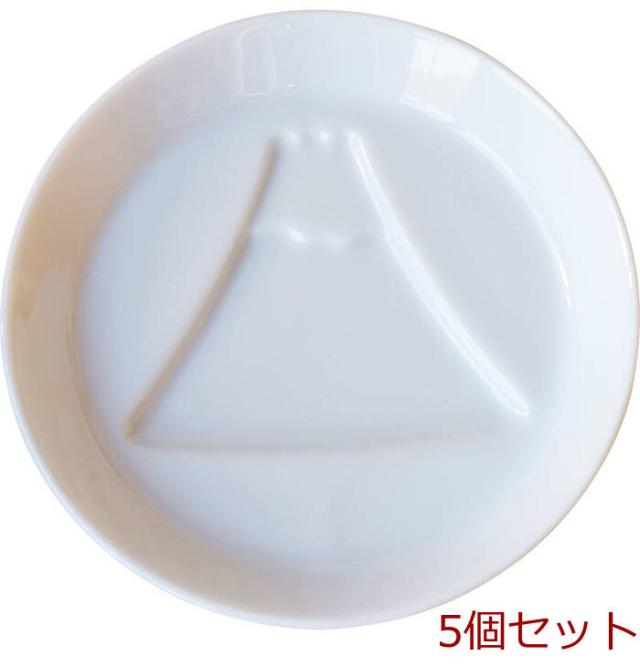国産シルエットしょうゆ皿1P 290612 富士山 5個セット 送料無料-0