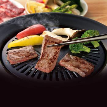 ふっ素樹脂加工丸型焼肉グリル32cm HB 6316 ギフト対応可 送料無料-1