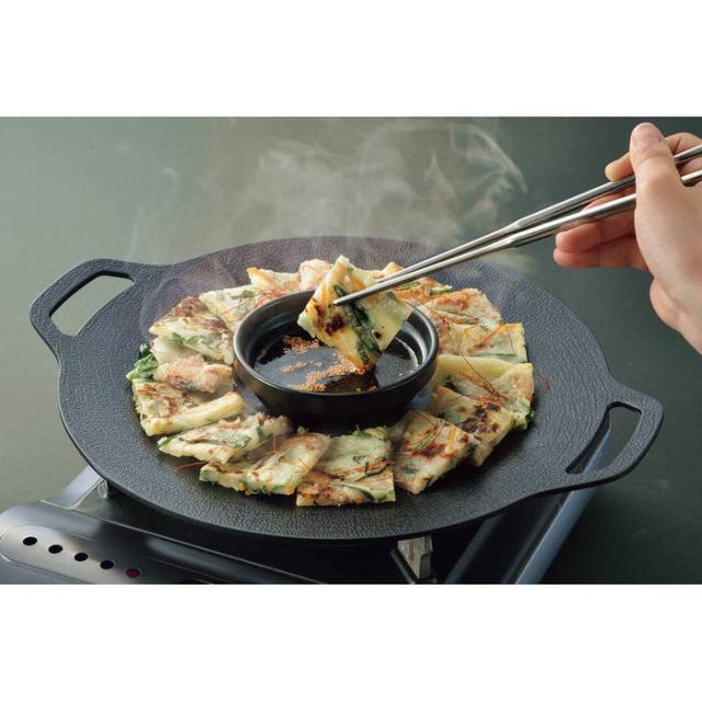 韓味家 ふっ素加工アルミ鋳物製IH対応マルチプレート30cm HC 85 ギフト対応可 送料無料-1