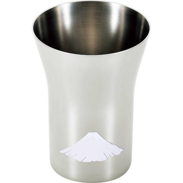 燕熟の技 感温ステンレスタンブラー300mL EJK 301 赤富士 ギフト対応可 送料無料-0
