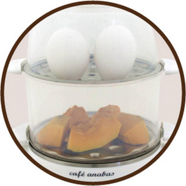 ゆでたまご名人&かんたん蒸し器 2段 SE 002 ギフト対応可 送料無料-2