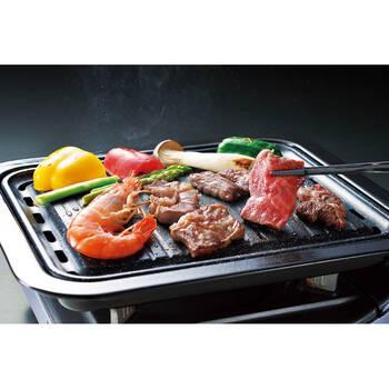 マーブルダイヤモンドコート角型焼肉グリル HB 6318 ギフト対応可 送料無料-1