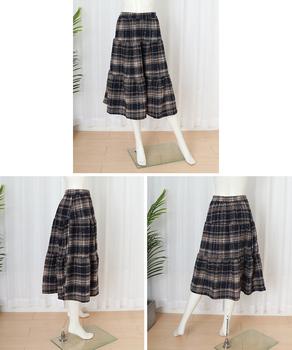 フレアスカート Aライン チェック柄秋冬 送料無料 即日発送-8