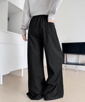 コーデュロイパンツレディースワイドパンツ 送料無料 即日発送-3