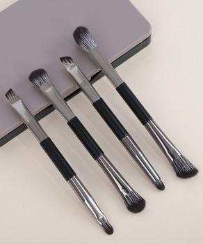 メイクブラシ4本セット ミラー付きケース 送料無料 即日発送-7