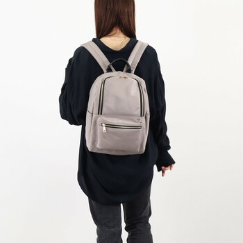 ナイロン風 10ポケット ミディアムサイズ リュック A4収納可能 定番 COOCO 送料無料 即日発送-16