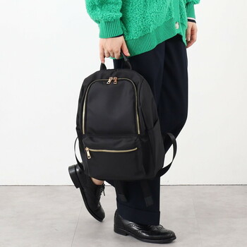 ナイロン風 10ポケット ミディアムサイズ リュック A4収納可能 定番 COOCO 送料無料 即日発送-18