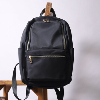 ナイロン風 10ポケット ミディアムサイズ リュック A4収納可能 定番 COOCO 送料無料 即日発送-19