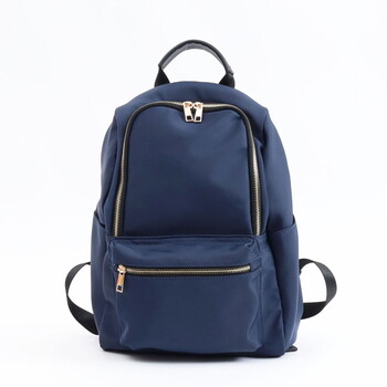 ナイロン風 10ポケット ミディアムサイズ リュック A4収納可能 定番 COOCO 送料無料 即日発送-3