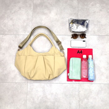 多ポケット 無地トートバッグ A4収納可能　2026新作 2026年2月発売 COOCO 送料無料 即日発送-4