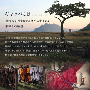 ラグ ギャッベ ラグ マット 約140×200cm 羊毛 手織り 悠花 ユウカ 5柄 2サイズ 送料無料-4