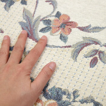 ラグ ゴブランシェニールラグ 約200×250cm 洗える はっ水 滑り止め ブーケ 2カラー 4サイズ 送料無料-7