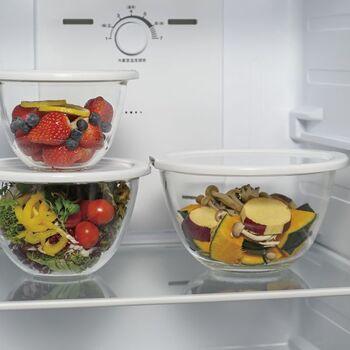 レンジフタ付き耐熱ガラス製ボウル 3個組 4セット 送料無料 即日発送-2