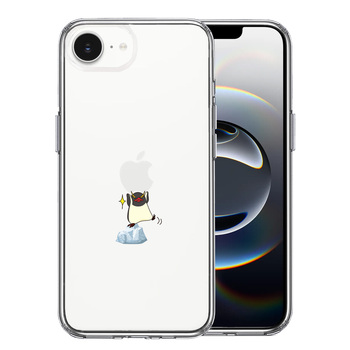 iPhone16e ケース クリア ペンギン Appleは重い? スマホケース 側面ソフト 背面ハード ハイブリッド 送料無料-0