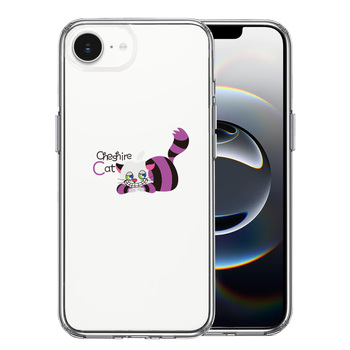 iPhone16e ケース クリア アリス CAT チェシャ猫 1 スマホケース 側面ソフト 背面ハード ハイブリッド  送料無料-0